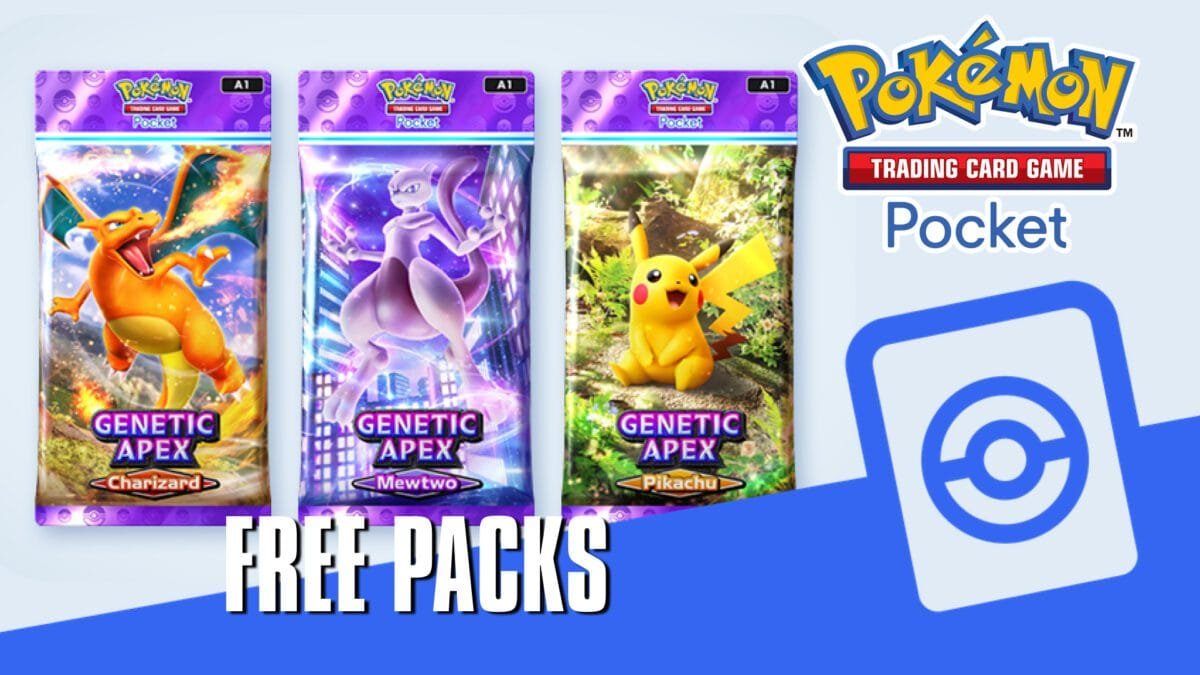 TCG Pocket: Free Genetic Apex packs with guaranteed Rare card!