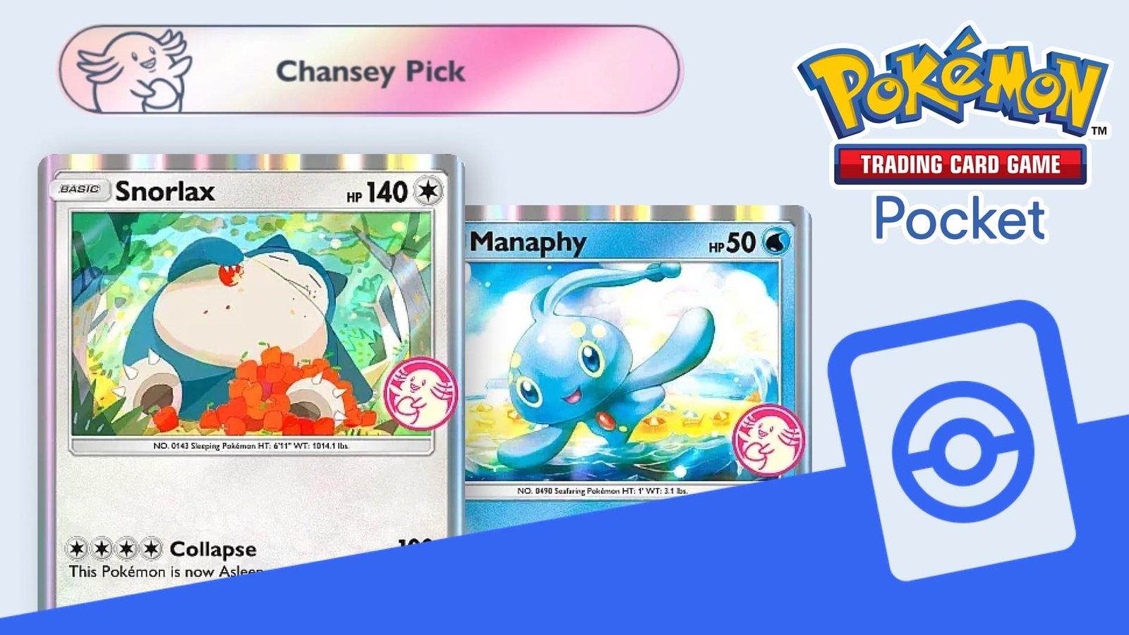 New Wonder Pick Event: Manaphy & Snorlax Love