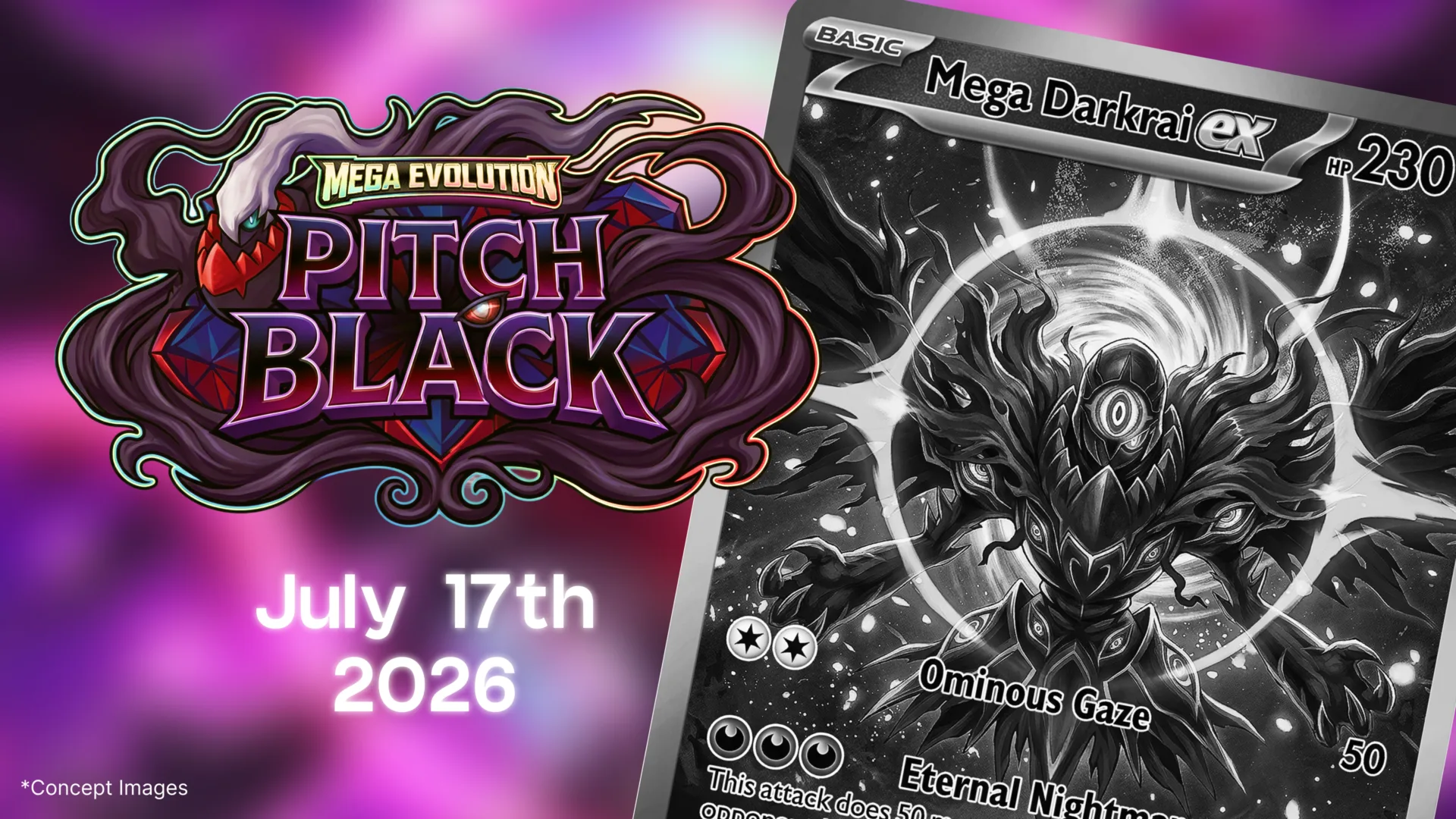 “Pitch Black” Confirmed as 5th English Mega Evolution Set